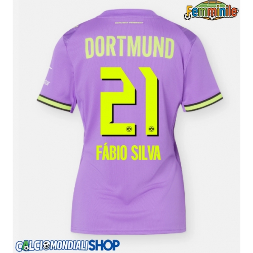 Maglie da calcio Borussia Dortmund Fabio Silva #21 Terza Maglia Femminile 2026-27 Manica Corta